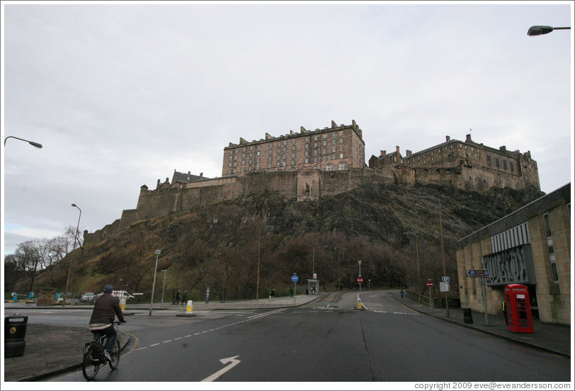 Castle barracks, viewed from Castle Terrace.  Old Town.