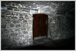 Wooden door in a close (small alley).  Old Town.