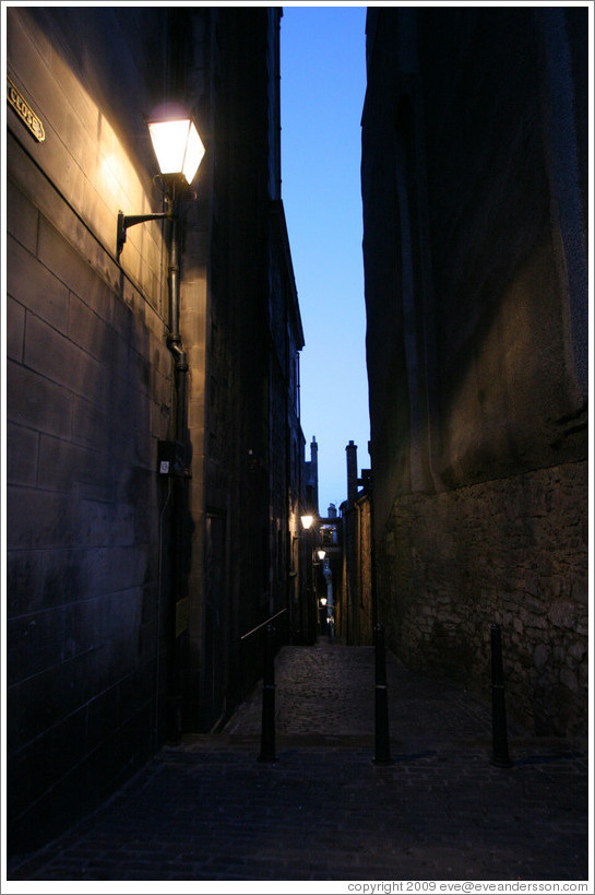 Anchor Close, created in 1521, off of High Street.  Old Town.