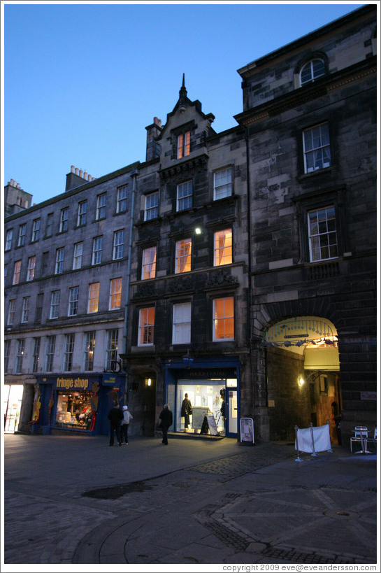 High Street at dusk.  Old Town.