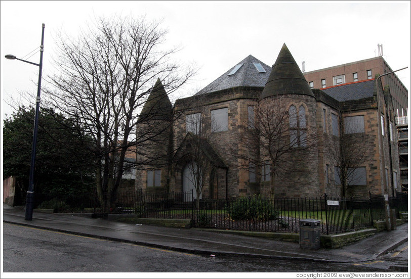 Church at Holyrood Road and St. John Street.  Old Town.