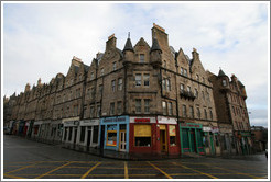 Buildings at Holyrood Road and St. Mary's Street.  Old Town.