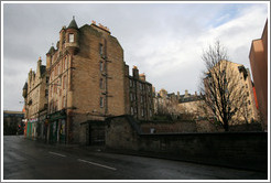 Buildings at Holyrood Road and St. Mary's Street.  Old Town.