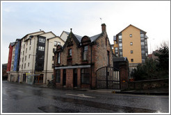 Old and new buildings.  Holyrood Road.  Old Town.