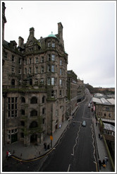 Market Street, viewed from North Bridge.  Old Town.