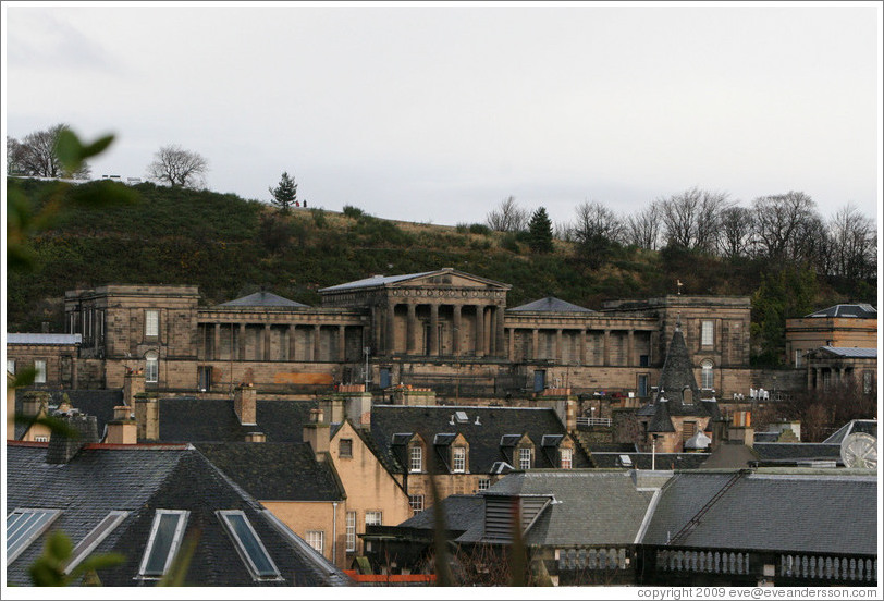 View from stairwell off Viewcraig gardens.  Old Town.