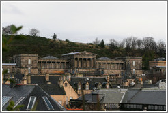 View from stairwell off Viewcraig gardens.  Old Town.