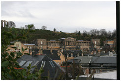 View from stairwell off Viewcraig gardens.  Old Town.