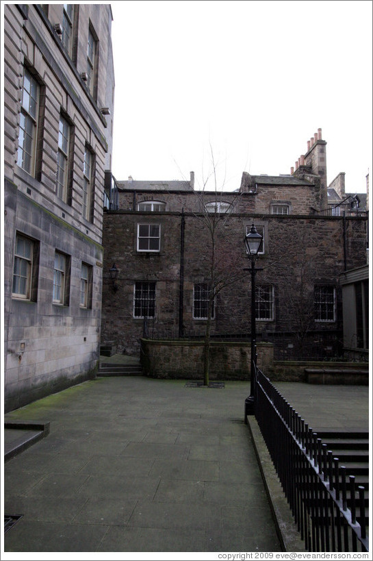 Warriston's Close, off of High Street.  Old Town.