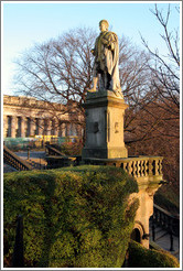 Statue of Allan Ramsay.  Princes Street Gardens.