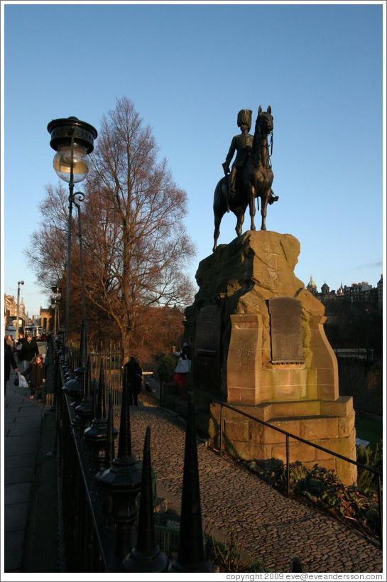 Horse statue.  Princes Street Gardens.