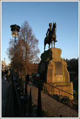 Horse statue.  Princes Street Gardens.