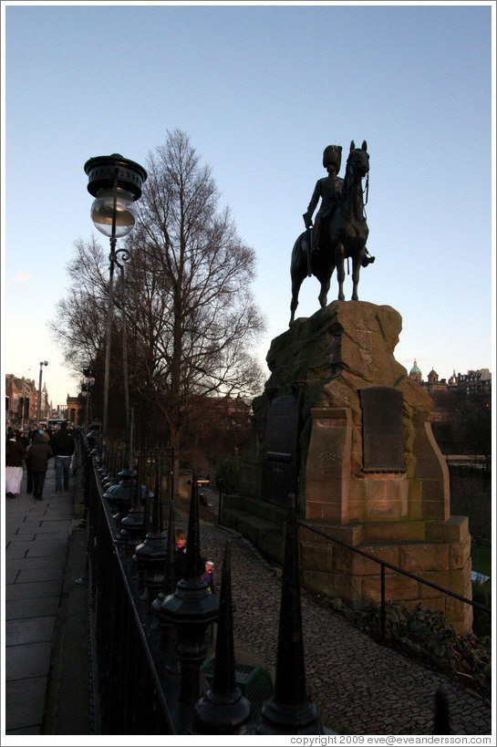 Horse Statue.  Princes Street Gardens.