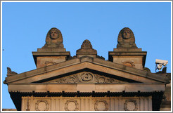 Sphinxes atop the Royal Scottish Academy&#8206; building.  Princes Street.