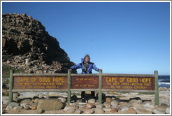 Eve at Cape of Good Hope, most southwestern point of Africa.