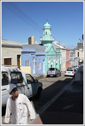 Boy walking. Longmarket Street, Bo-Kaap.