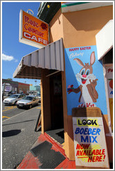 Rose Corner Cafe, Bo-Kaap. Sign advertises a mix for Boeber, a traditional Malay dish.