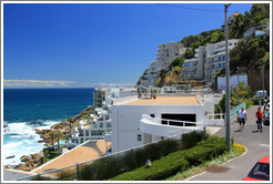 Clifton. Houses are built into the hillside.