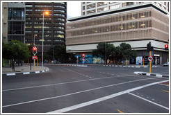 Downtown Cape Town in the early evening; completely empty.