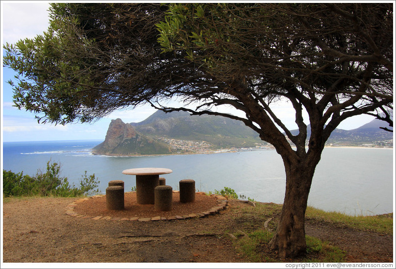 Picnic table. Hout Bay.