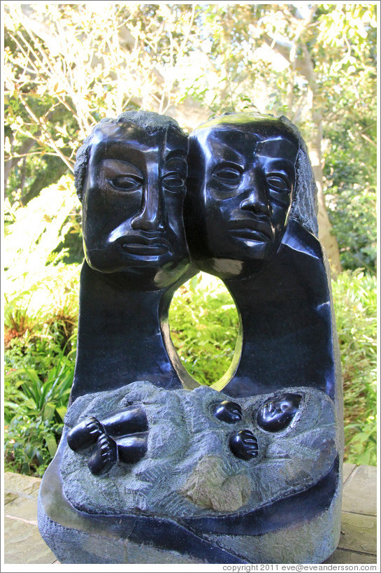 Zimbabwean stone sculpture, Kirstenbosch Botanical Garden.