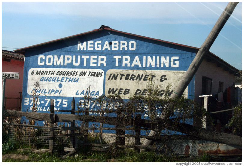 Computer training school in Crossroads township.