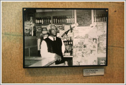 Photograph of the father of Saras Pillay, one of the people forcibly removed from his home and relocated to a township.  District Six Museum.