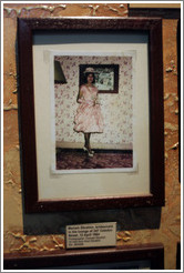 Photograph of Mariam Ebrahim, one of the people forcibly removed from her home and relocated to a township.  District Six Museum.