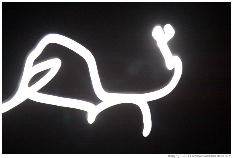 The moon; moving camera.