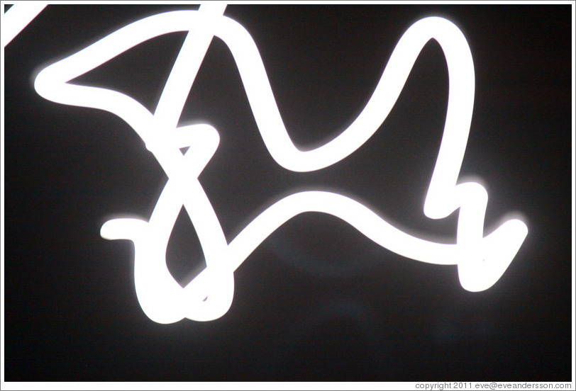 The moon; moving camera.