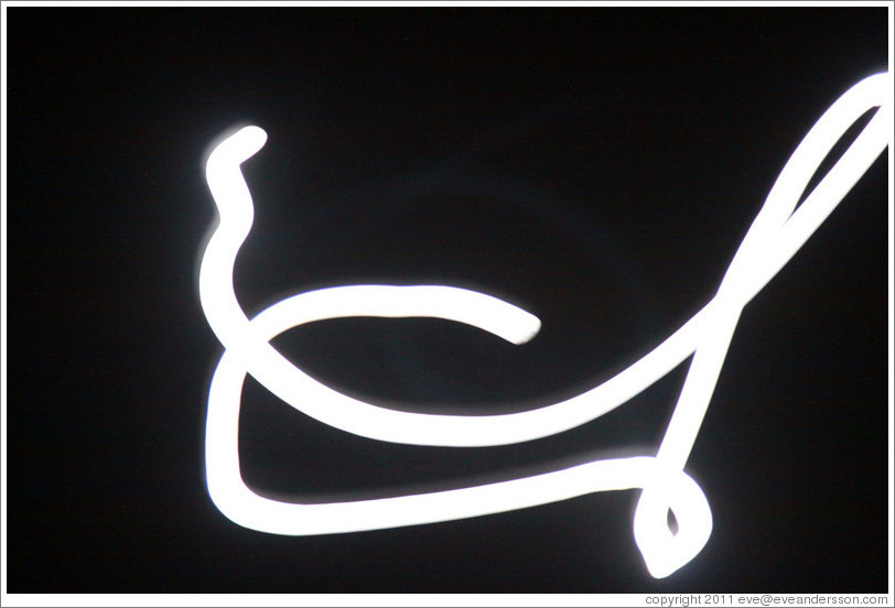 The moon; moving camera.