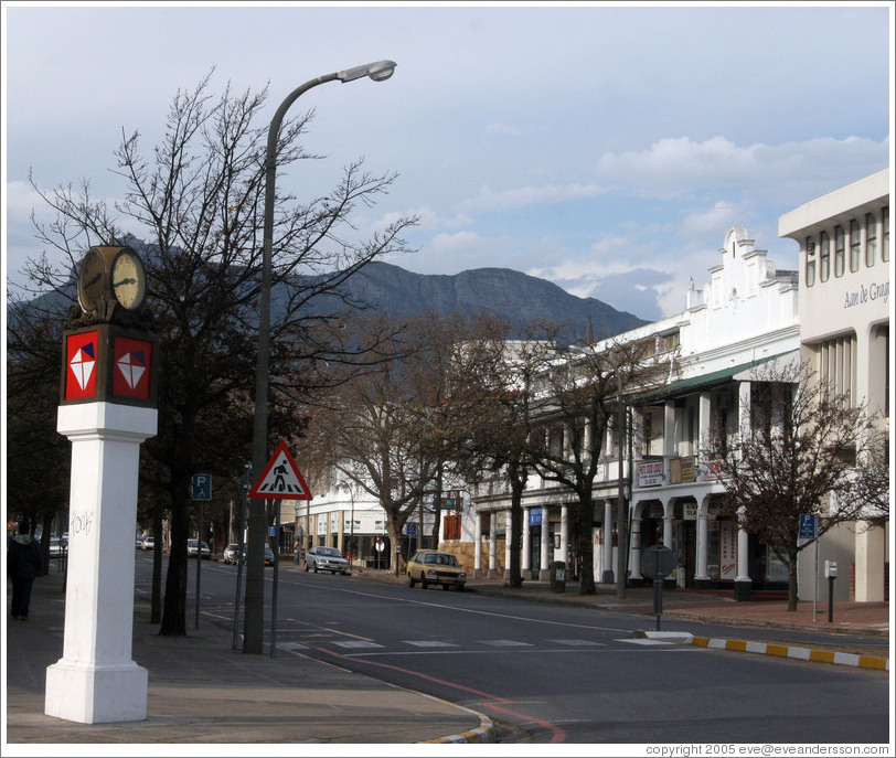 Downtown Stellenbosch.