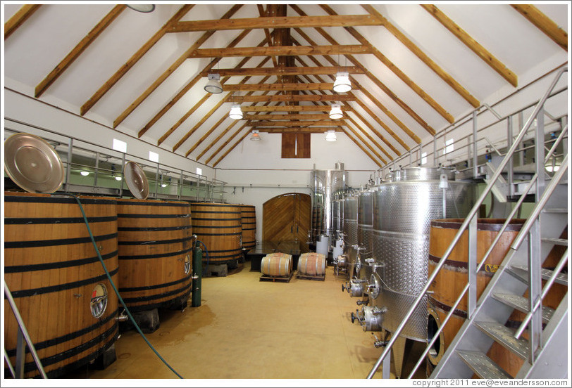 Tanks. Peter Falke winery.