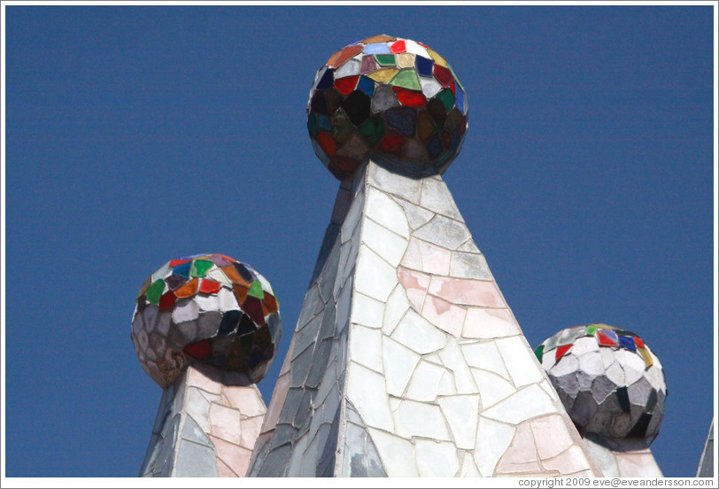 Chimneys (detail).  Casa Batll