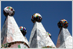 Chimneys (detail).  Casa Batll