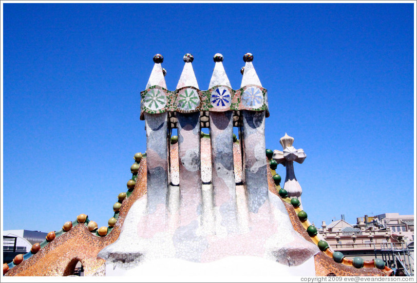 Chimneys.  Casa Batll