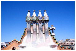 Chimneys.  Casa Batll