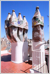 Chimneys.  Casa Batll