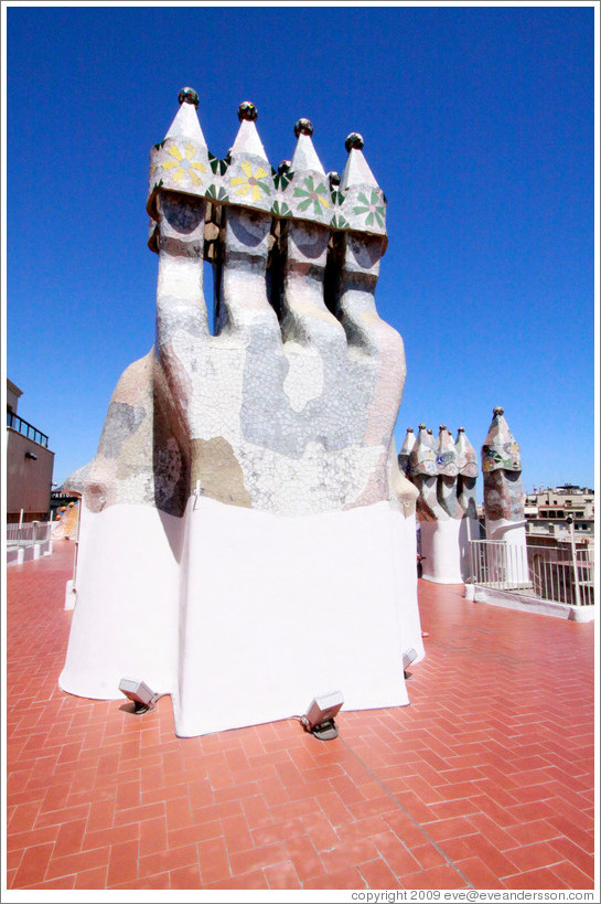 Chimneys.  Casa Batll