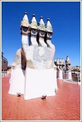 Chimneys.  Casa Batll