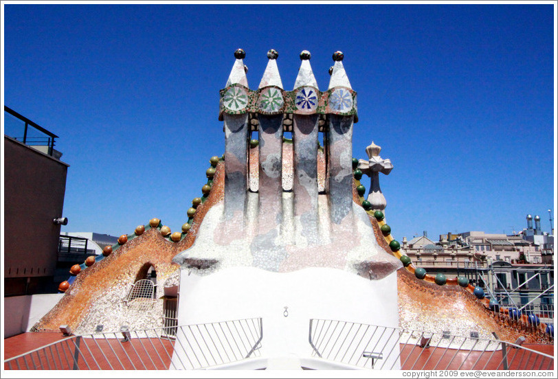 Chimneys.  Casa Batll