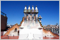 Chimneys.  Casa Batll