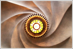 Light and ceiling.  Casa Batll