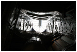 Looking up from ground floor.  Casa Batll