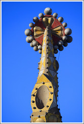 Detail from a spire.  La Sagrada Fam?a.