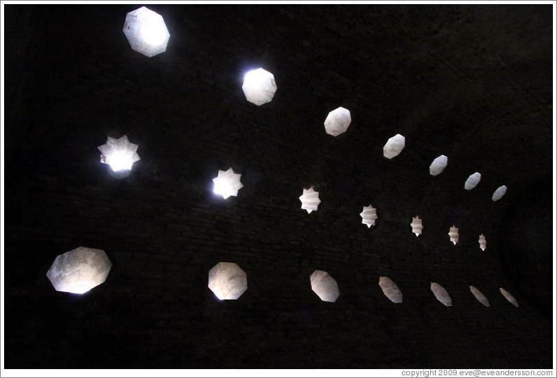 Ceiling, El Ba?o, 11th century Arab baths.  Albaic?