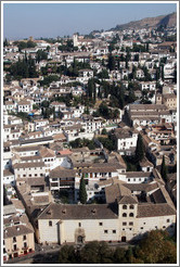 Albaic? as viewed from the Alhambra. The large building in the foreground is the Convento de Santa Catalina de Siena Zafra.