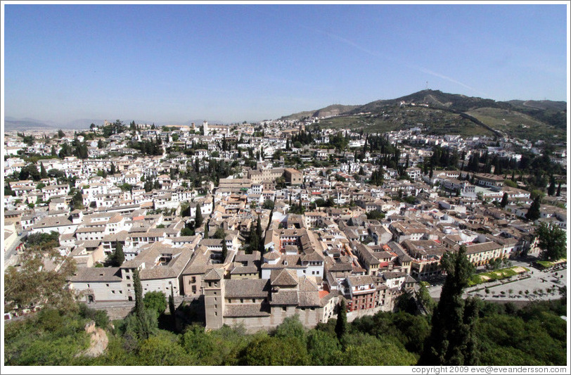 View of Albaic?from the Alhambra.