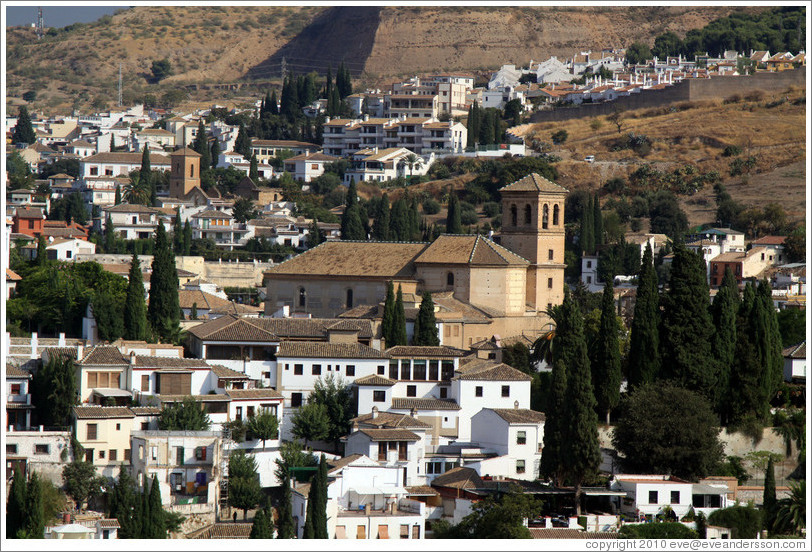 Albaic? including Iglesia del Salvador (Church of the Savior), viewed from the Alhambra.