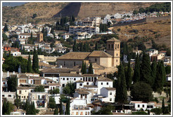 Albaic? including Iglesia del Salvador (Church of the Savior), viewed from the Alhambra.